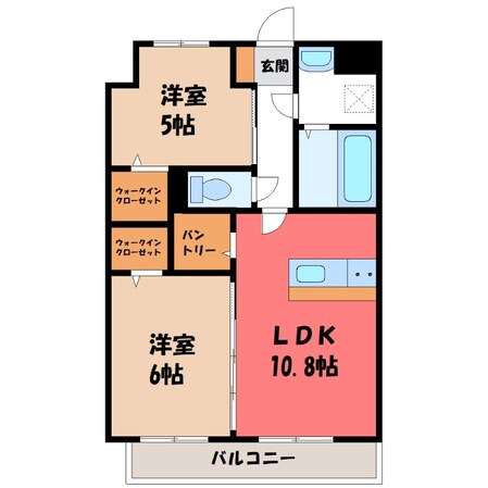 岡本駅 徒歩4分 4階の物件間取画像